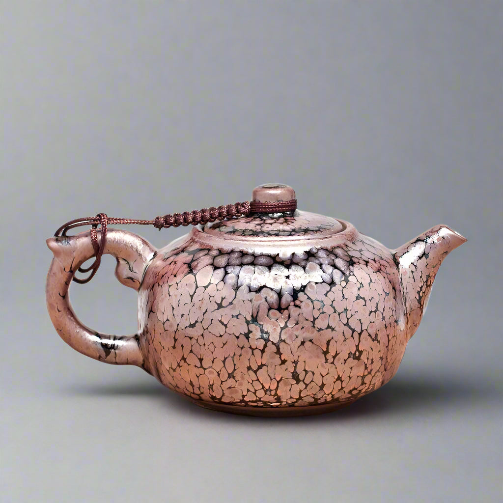 Tenmoku - Cherry Bloom Teapot
